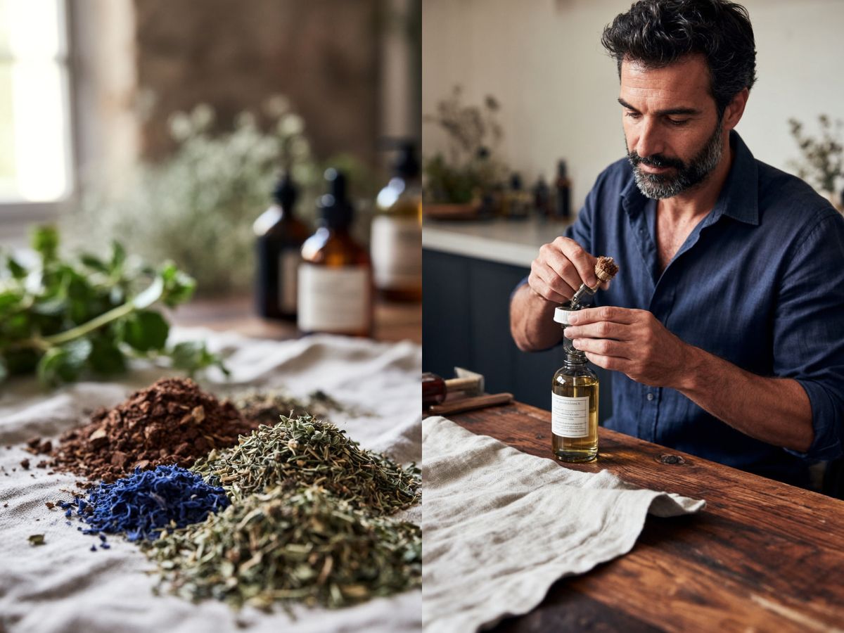 Editorial image illustrating: Spesso si dice che un abito su misura funzioni come un'armatura per…